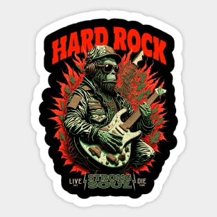 GORILLA APE ROCK ROLL HEAVY METAL Sticker